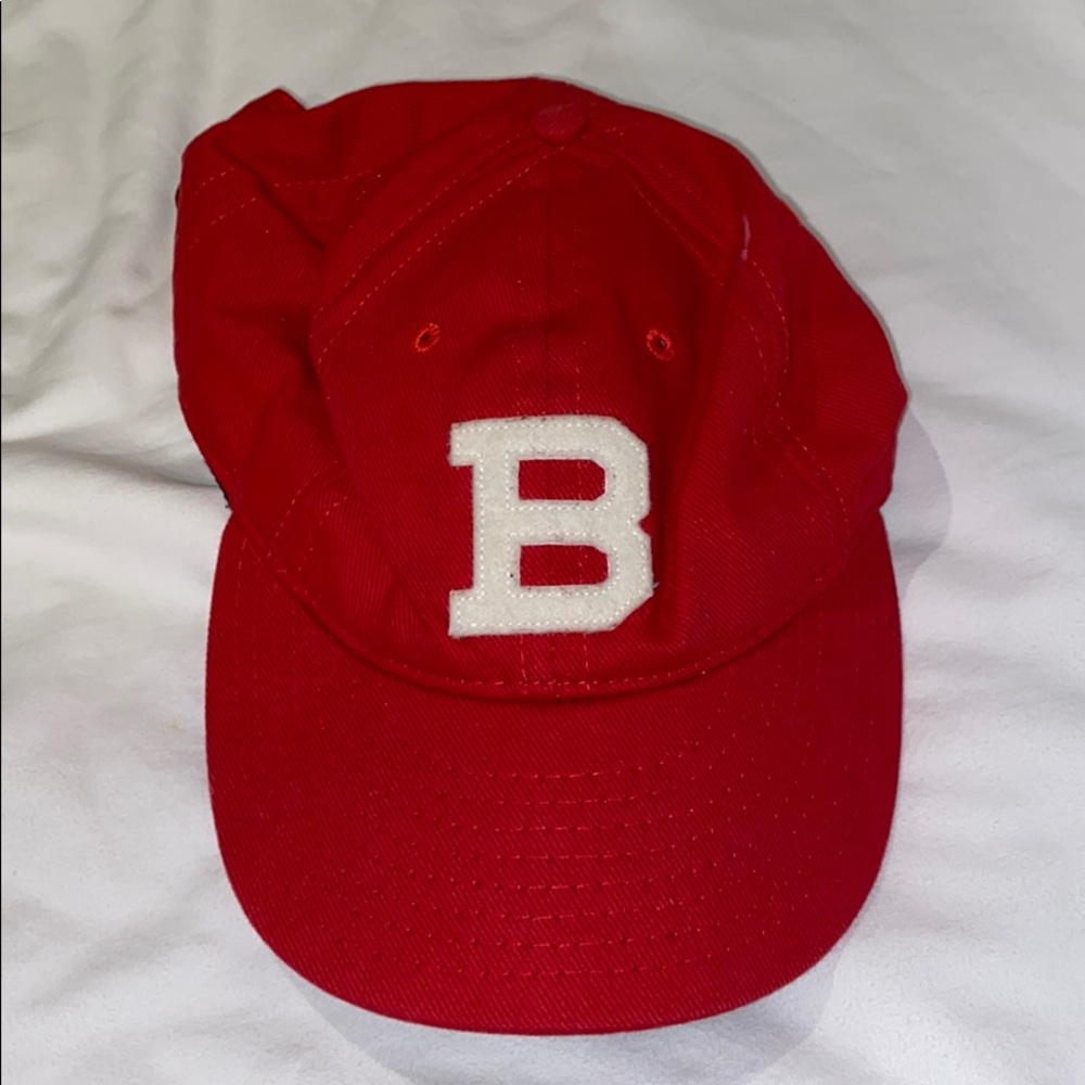 Hat with b on it